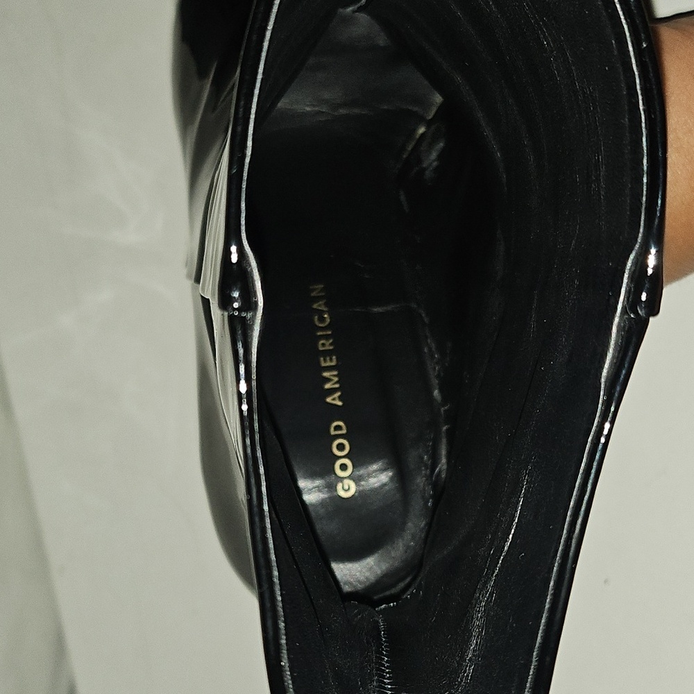 Good American patent leather Black Ankle Boots 9.5 - Picture 10 of 16